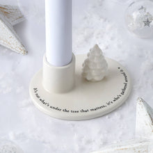 Load image into Gallery viewer, Christmas Tree Ceramic Candlestick Holder – Gift Boxed