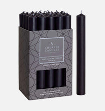 Load image into Gallery viewer, Night Black Rustic Baton Dinner Candle