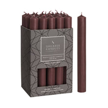 Load image into Gallery viewer, Burgundy Red Rustic Baton Dinner Candle