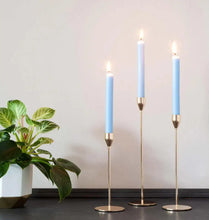 Load image into Gallery viewer, Sea Blue Rustic Baton Dinner Candle