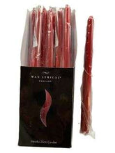 Load image into Gallery viewer, Taper Metallic Red Dinner Candle