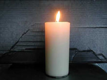 Load and play video in Gallery viewer, Church Candle - Ivory 15cm x 5cm (B9151)