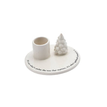 Load image into Gallery viewer, Christmas Tree Ceramic Candlestick Holder – Gift Boxed
