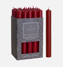 Load image into Gallery viewer, Burgundy Red Rustic Baton Dinner Candle
