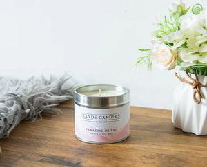 Paradise Island Scented Candle Tin