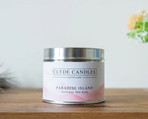 Paradise Island Scented Candle Tin