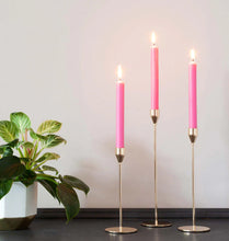 Load image into Gallery viewer, Deep Pink Rustic Baton Dinner Candle
