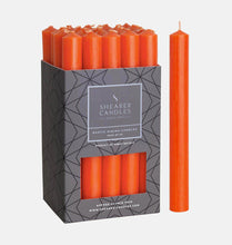 Load image into Gallery viewer, Sunset Orange Rustic Baton Dinner Candle

