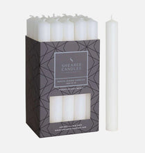 Load image into Gallery viewer, Pure White Rustic Baton Dinner Candle

