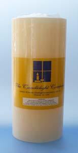 Church Candle - Ivory 15cm x 7.5cm