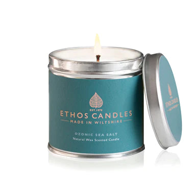 Ethos Ozonic Sea Salt Scented Candle Tin