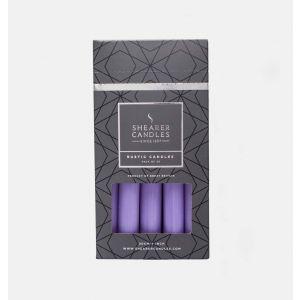 Rustic Baton Dinner Candle - Lilac